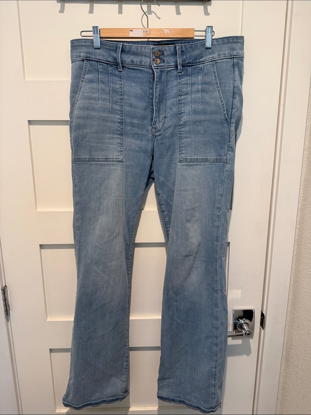Light Wash Denim Utility Jeans by White House Black Market